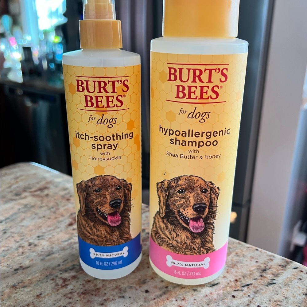 Burt’s Bees dog hypoallergenic soap and itch spray bundle